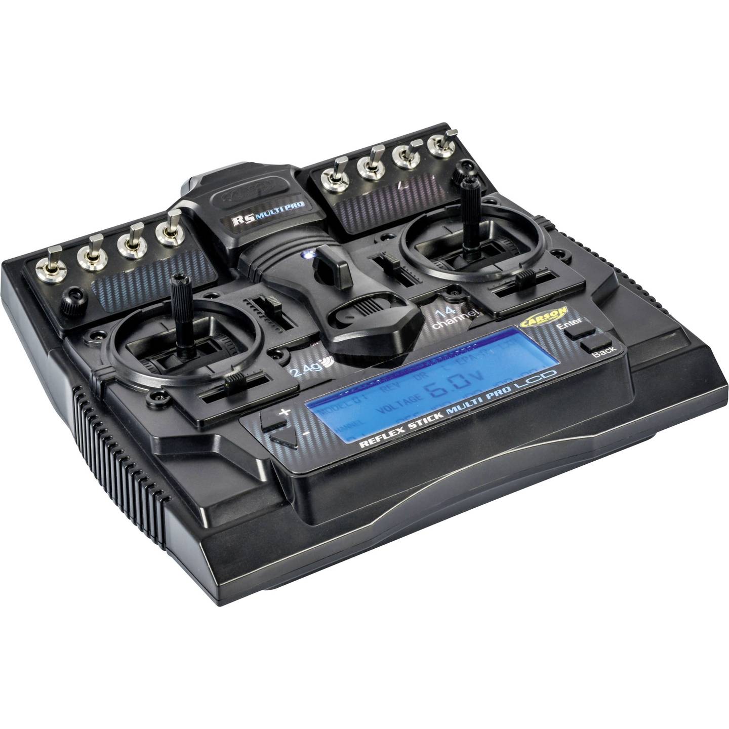 Carson Modellsport Hand-Fernsteuerung Reflex Stick Multi Pro 2,4 GHz 14 Kanäle - 4005299510045