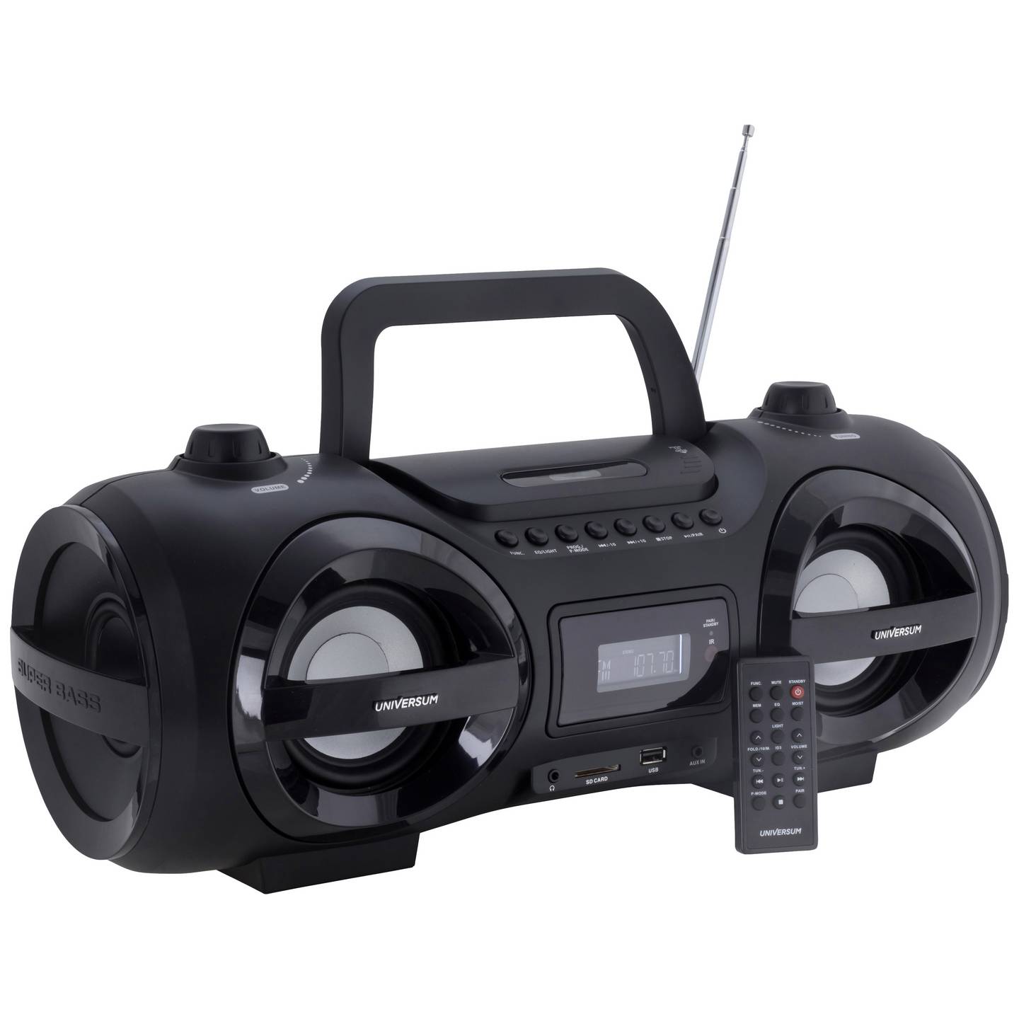 UNIVERSUM Ghettoblaster BB 500-20 Bluetooth CD Radio AUX USB mit Fernbedienung - 4260473221142