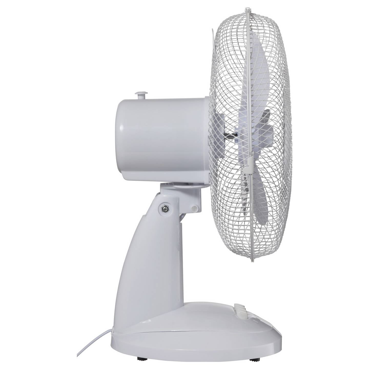 Sygonix Tischventilator 40W 3 Geschwindigkeitsstufen 85° Schwenkbereich Weiß - 4064161342573