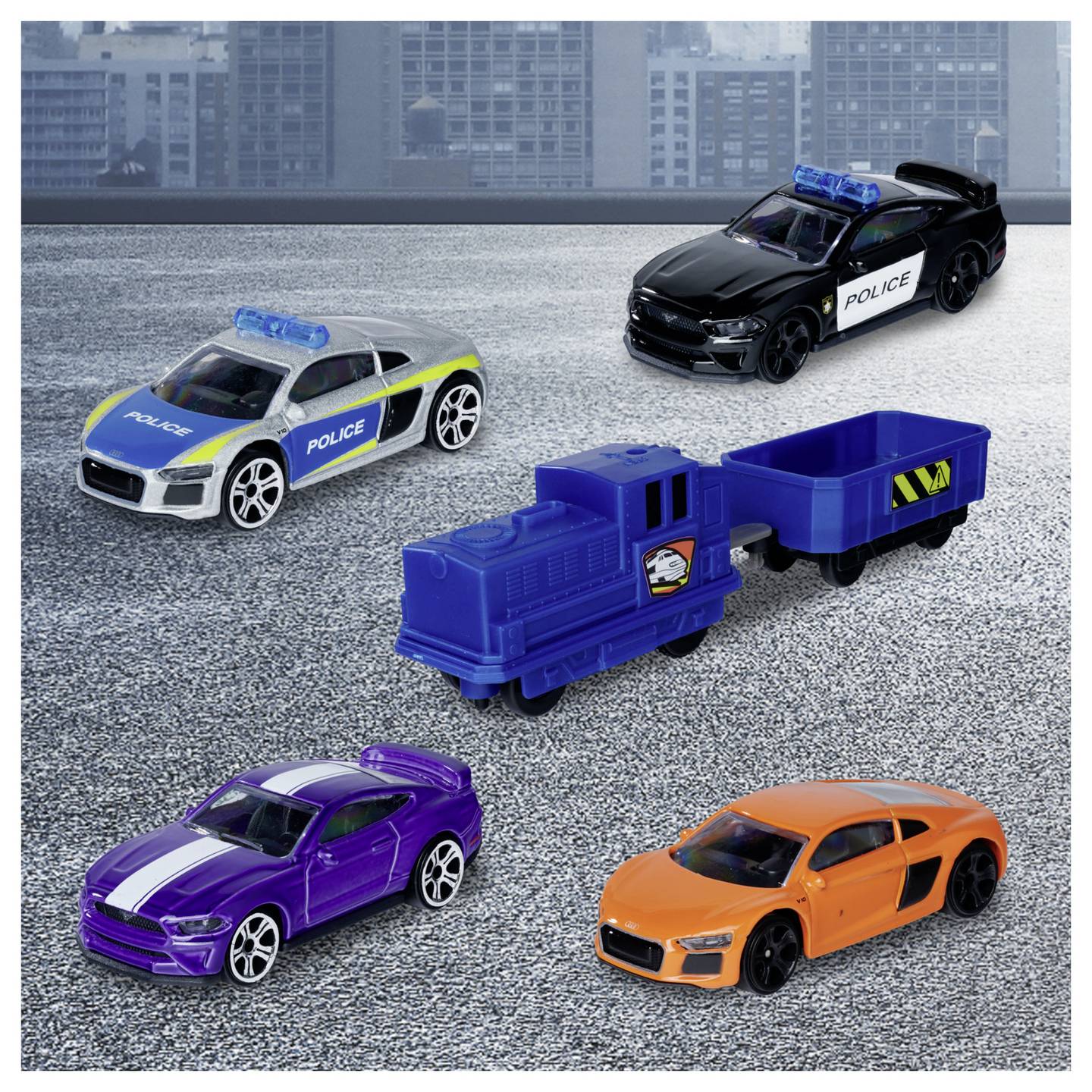 Majorette Parkgarage Parkhaus Super Chase Center Set Spielgarage Modellauto - 3467452077191