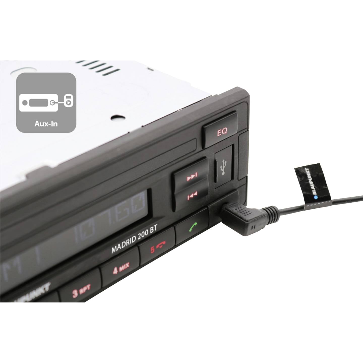 Blaupunkt Madrid 200 BT Autoradio mit Bluetooth Freisprecheinrichtung USB - 4260499852320