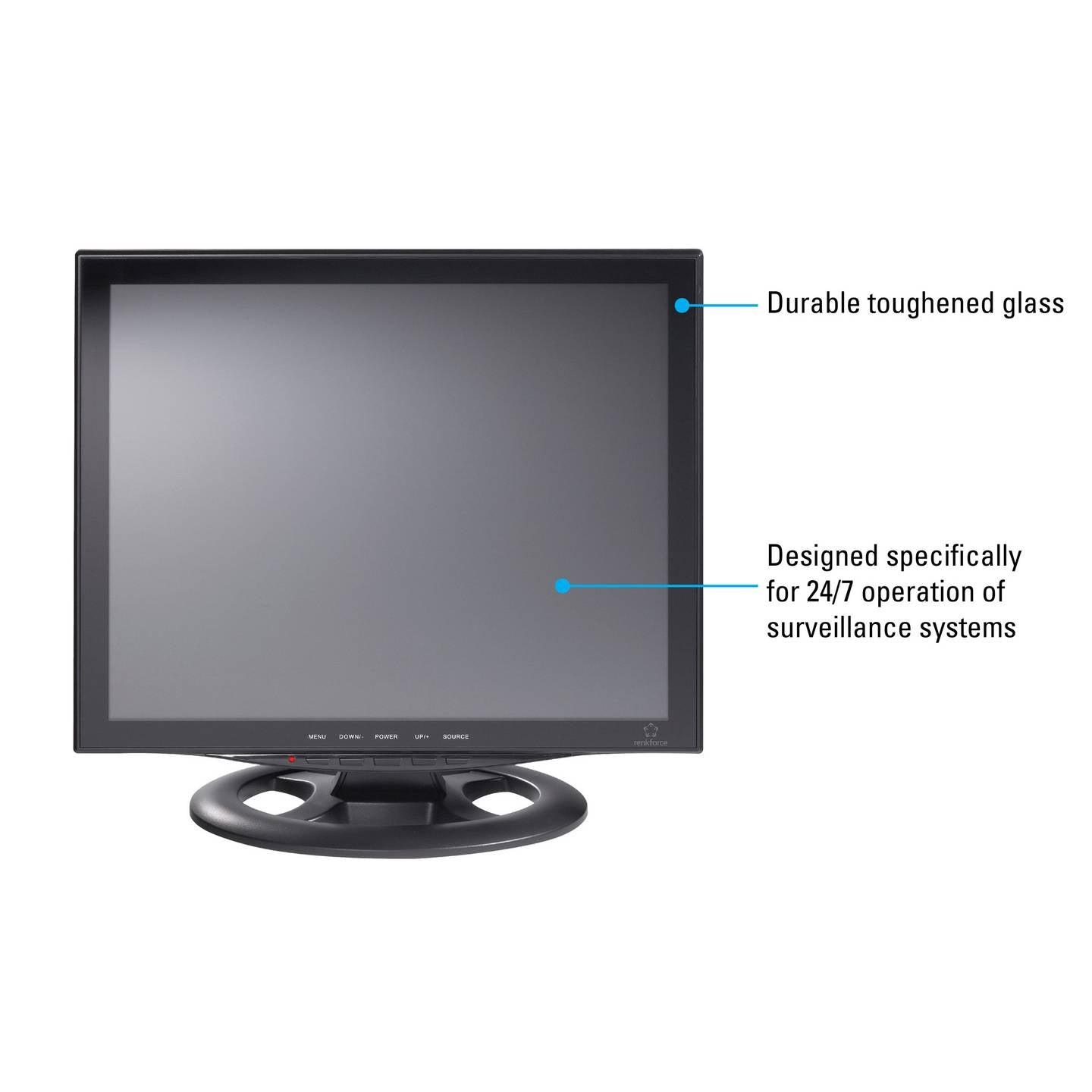 Renkforce 43,18 CM (17 ZOLL) LCD CCTV Monitor 1280x1024 4:3 für Videoüberwachung - 4016138823240