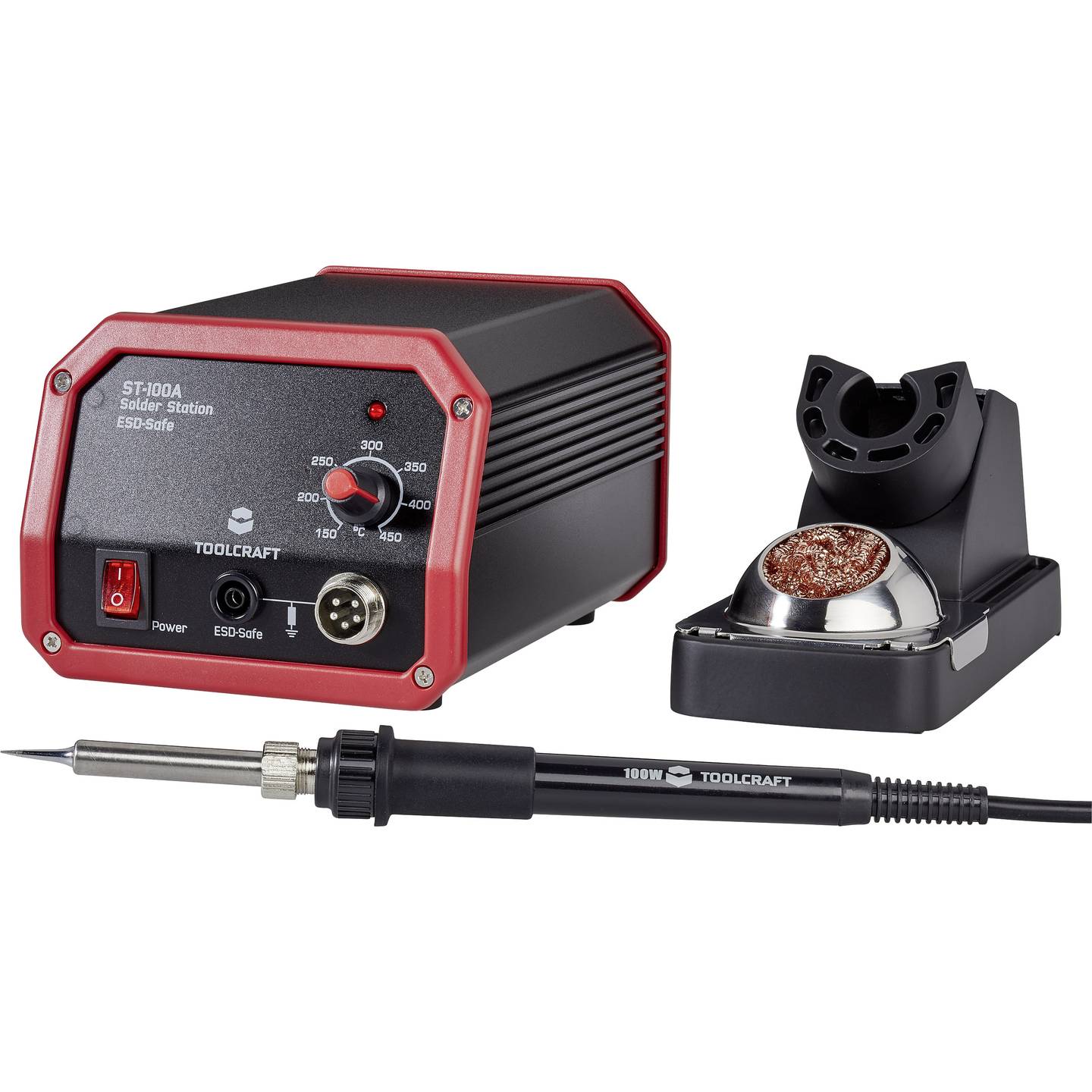 Toolcraft Lötstation Lötkolben analog 100W 150-450°C Handlöten inkl. Lötspitze - 4016139199061