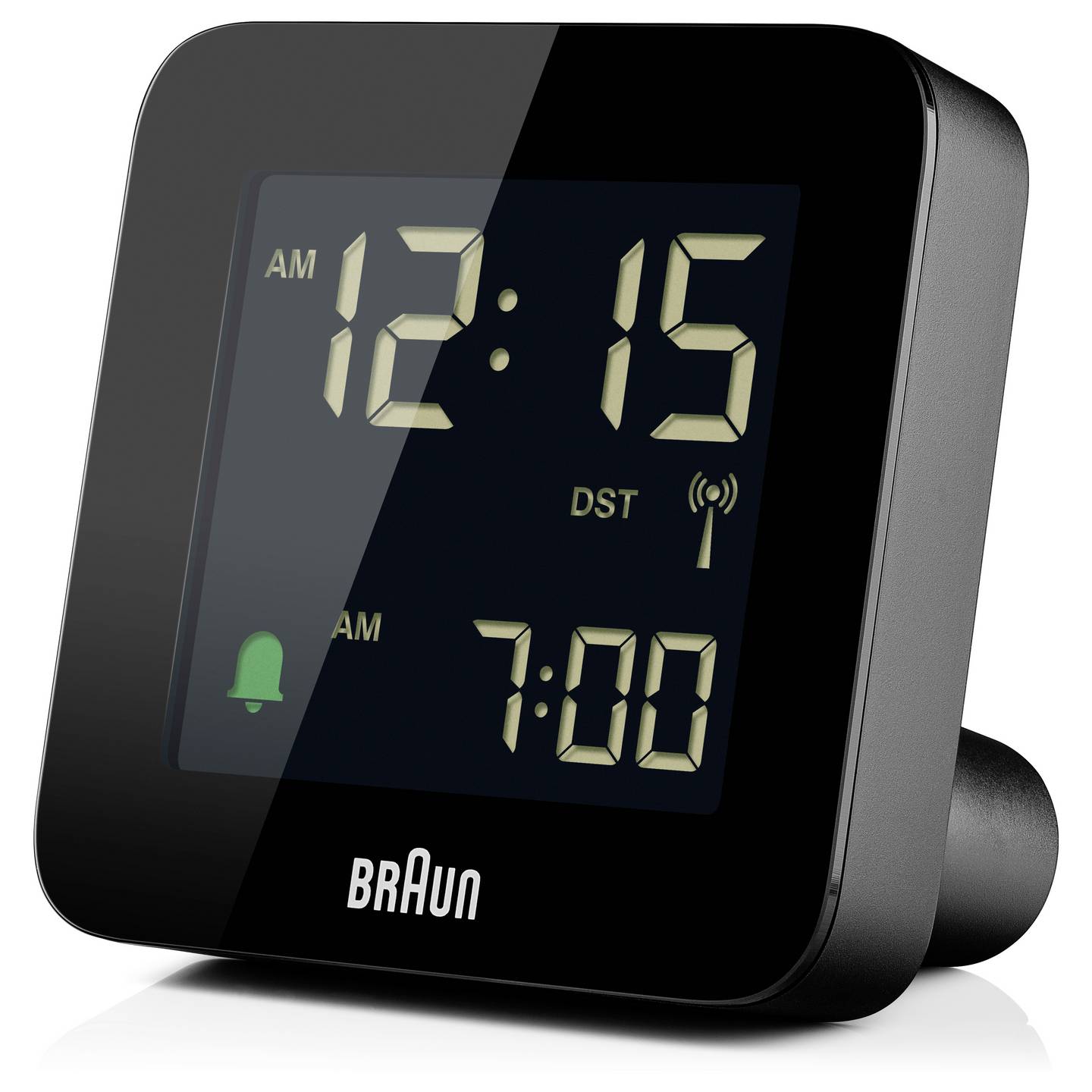 Braun Funkwecker Radiowecker DCF77 schwarz Kunststoff zweizeilig digital Uhr - 4007218670182