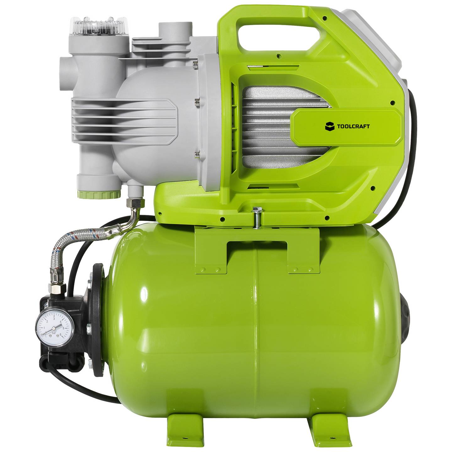 TOOLCRAFT TO-8992887 Hauswasserwerk 230 V/AC 6000 l/h Gartenpumpe Pumpe Werkzeug - 4064161310091