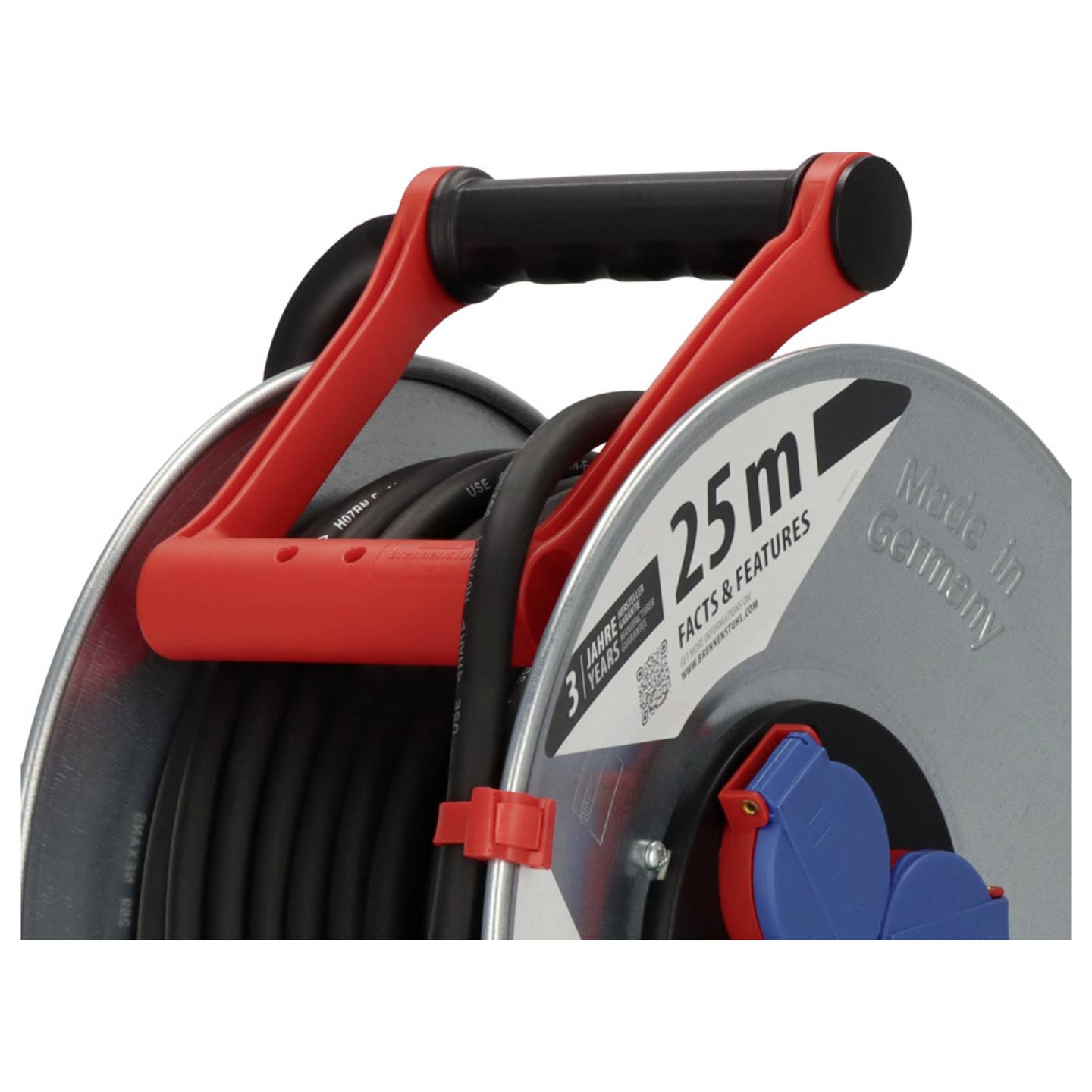 Brennenstuhl Garant S IP44 Kabeltrommel 25m Stahlblech Außenbereich - 4007123022878