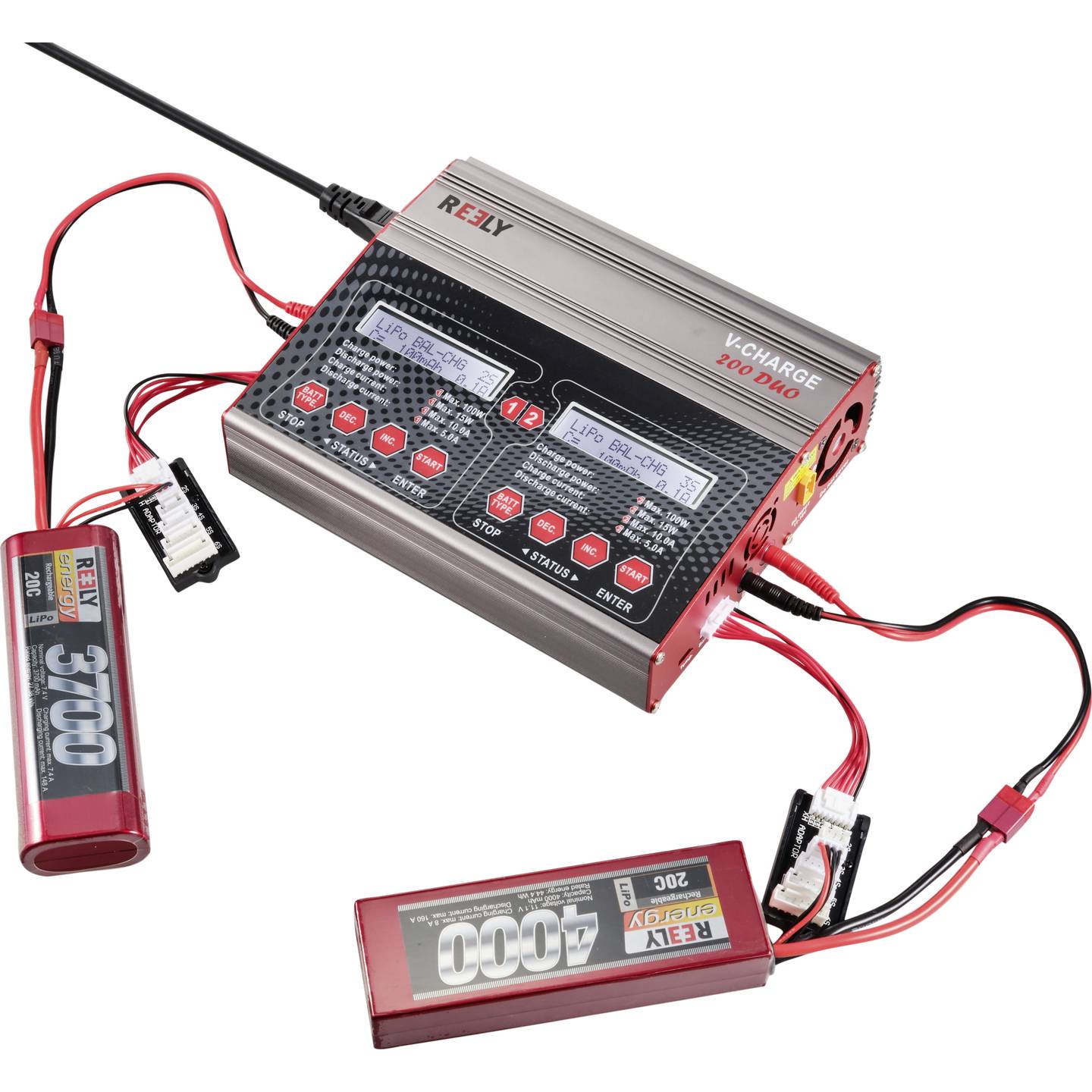 REELY V-Charge 200 Duo Modellbau-Multifunktionsladegerät 200W 2 Kanäle - 4064161221137