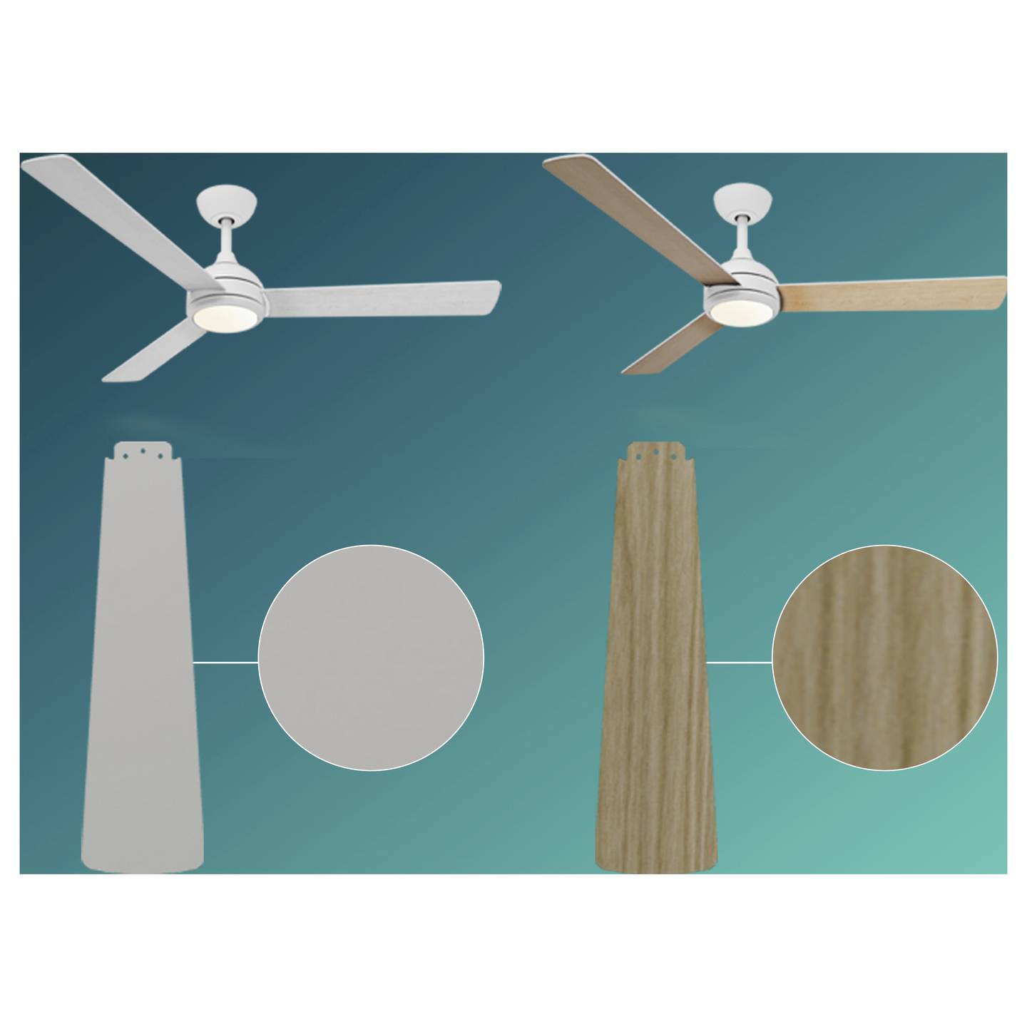 Philips Deckenventilator Civx mit Fernbedienung 32W 24W LED braun weiß 52 Zoll - 8721103103192