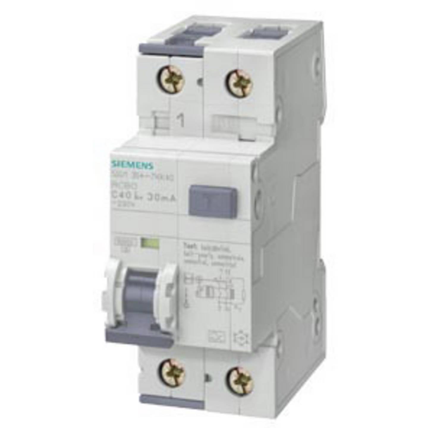 Siemens FI-Schutzschalter SENTRON 5SU1 40A 30mA Leitungsschutzschalter IP20 - 4001869460819