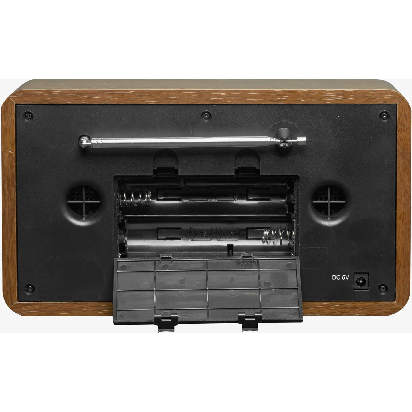 Denver DAB-18 Tischradio DAB+, UKW, AUX, Holz, Wecker integriert - 5706751035883