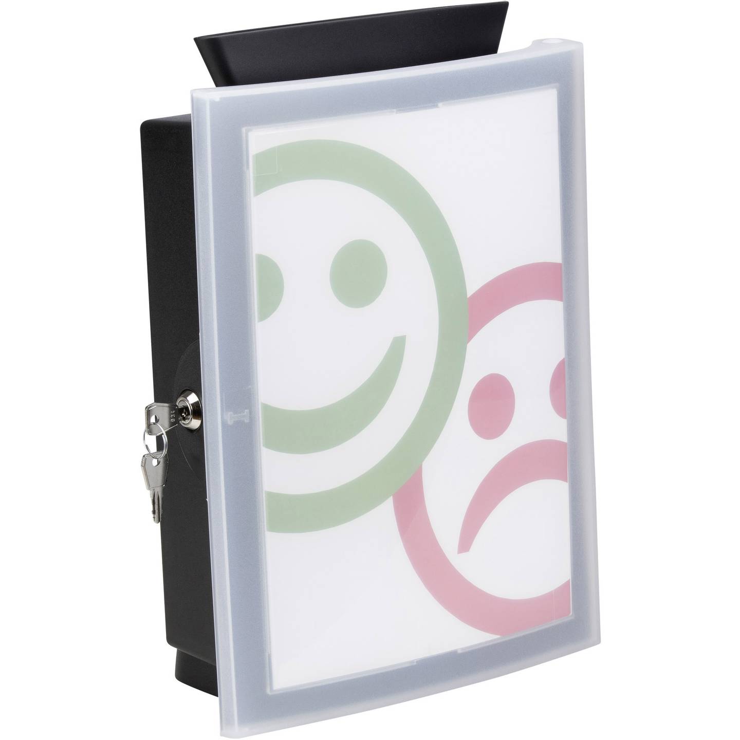 HAN Aktionsbox IMAGE'IN Einwurfbox Spendenbox Schwarz 26x37.5x12.8cm 1 Stück - 4012473410251