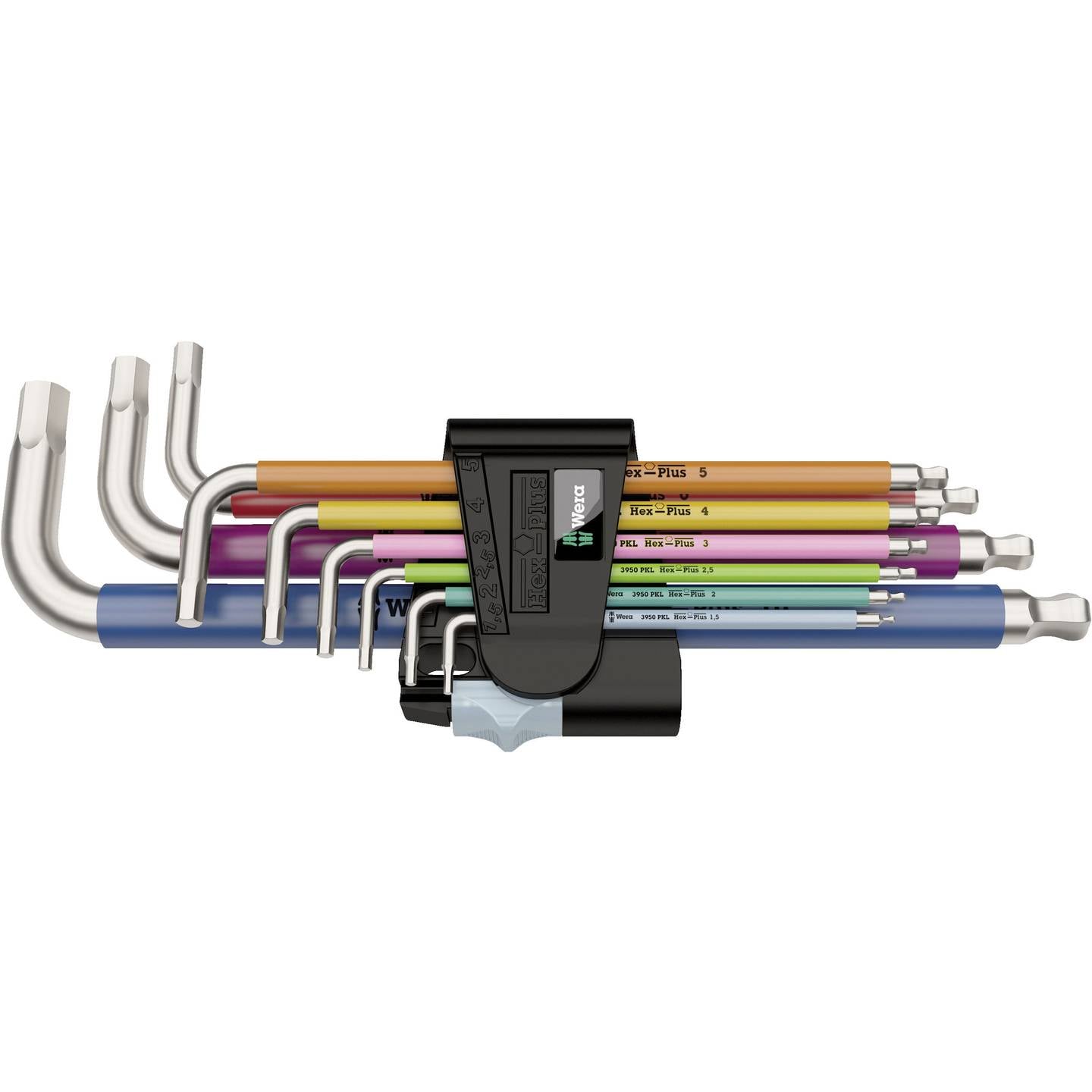 Wera Winkelschlüsselset Multicolour 9tlg Werkzeug Set Handwerkzeug 9-teilig - 4013288185211