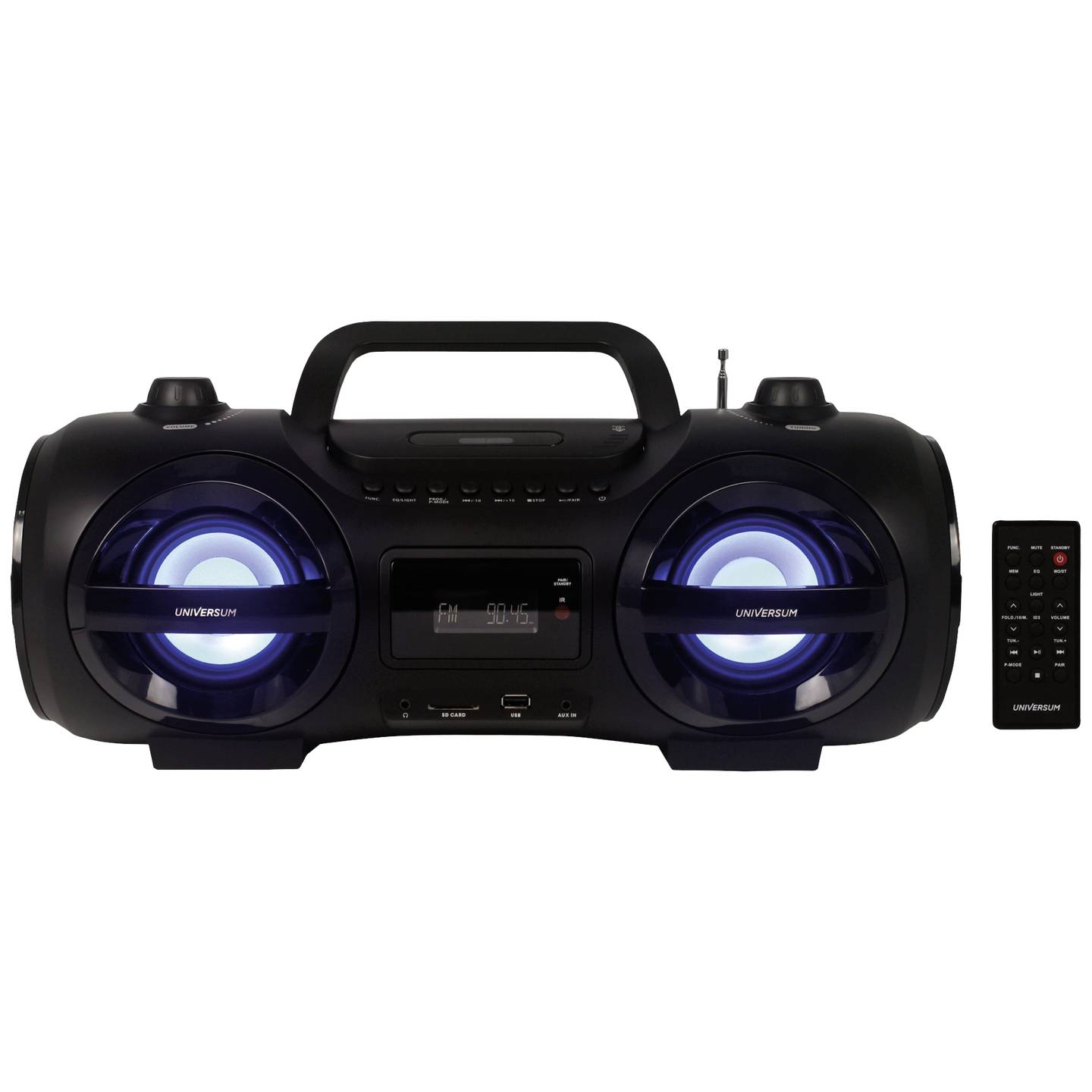 UNIVERSUM Ghettoblaster BB 500-20 Bluetooth CD Radio AUX USB mit Fernbedienung - 4260473221142