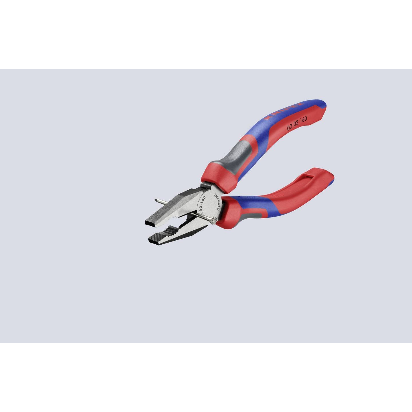 KNIPEX Kombizange Flachrundzange Werkstatt Werkzeugstahl Comfortgriff 160 mm - 4003773023203