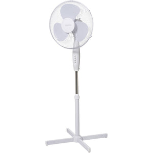 B-Ware Sygonix Standventilator Ventilator Oszillierend Höhenverstellbar 50W Weiß Ø600mm