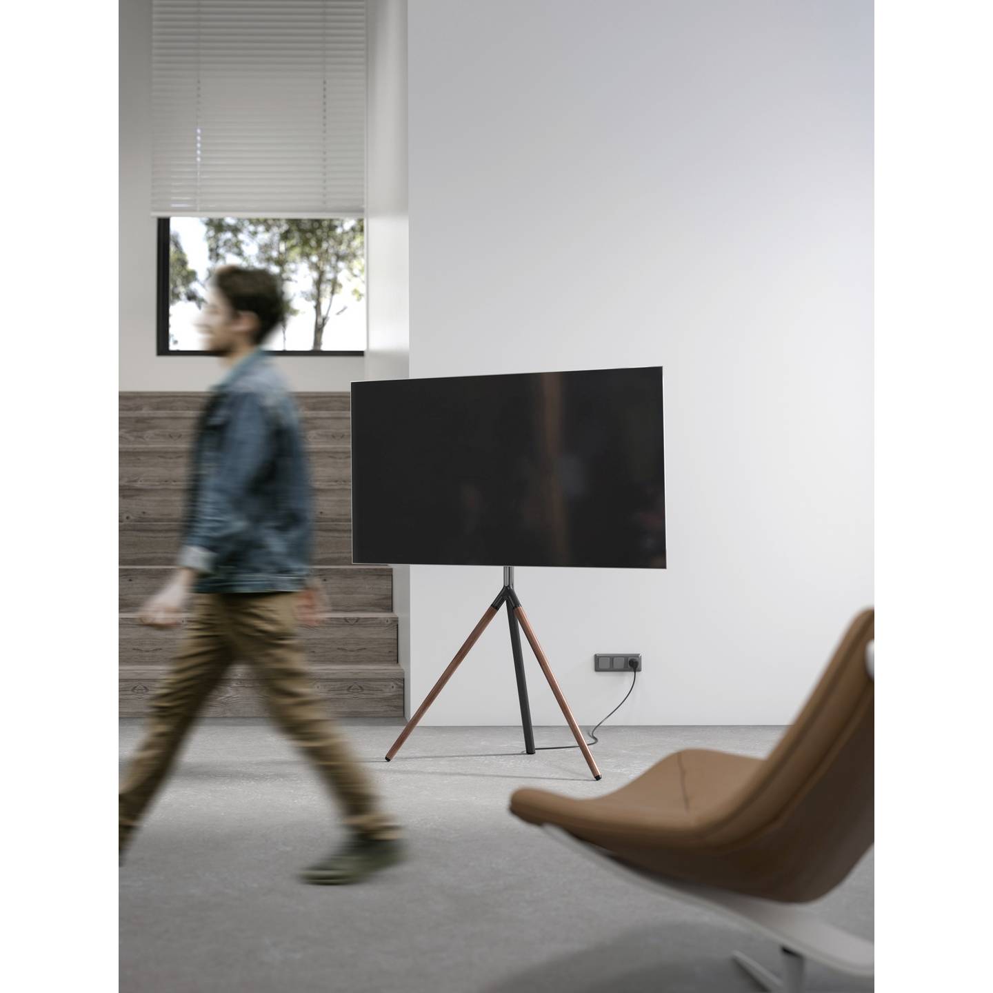 SpeaKa Professional TV-Standfuß Ständer Fernseher 114,3-165,1 cm Bodenständer - 4064161407814