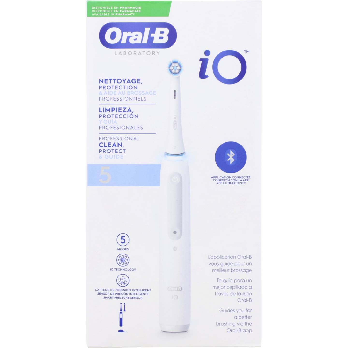 Oral-B iO elektrische Zahnbürste Smart Drucksensor 5 Reinigungsmodi Akku schwarz - 4210201445098