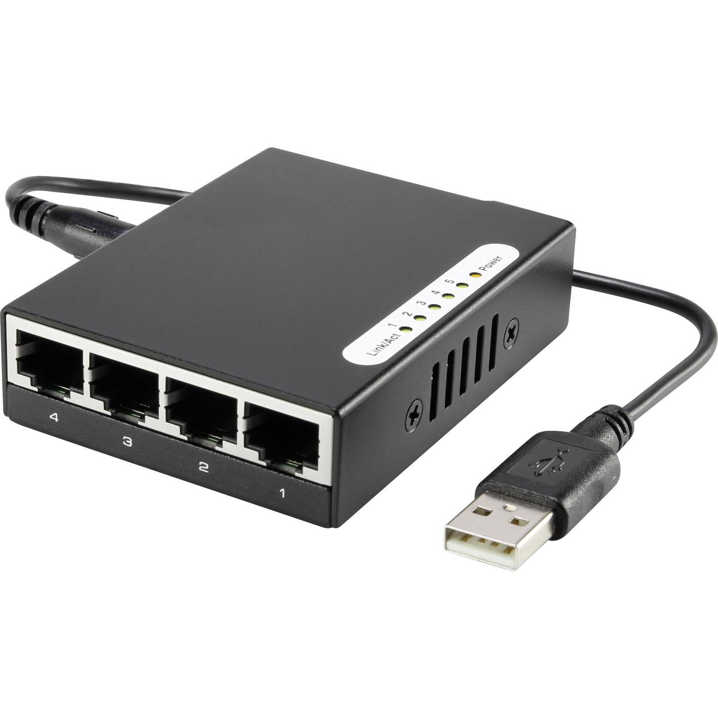 Renkforce Netzwerk Switch RJ45 1483811 5 Port 100 MBit/s Netzwerk-Router-Gerät - 4016139091174