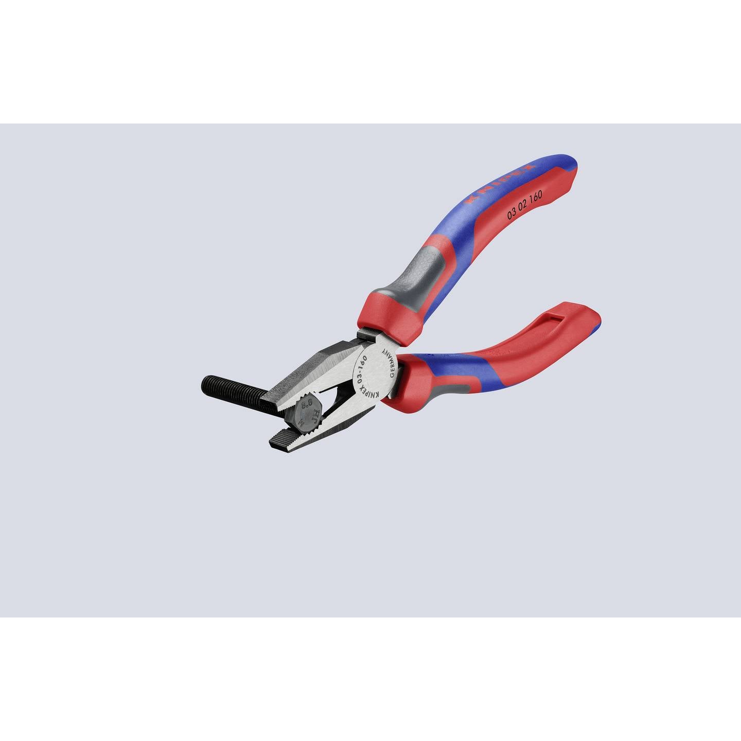 KNIPEX Kombizange Flachrundzange Werkstatt Werkzeugstahl Comfortgriff 160 mm - 4003773023203