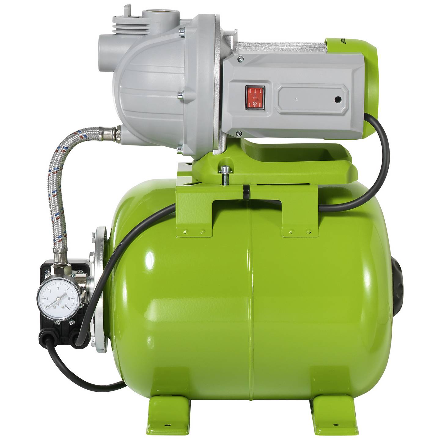 Toolcraft Hauswasserwerk 230V 4600l/h Gartenpumpe Wasserpumpe 600W 19l grün - 4064161310107