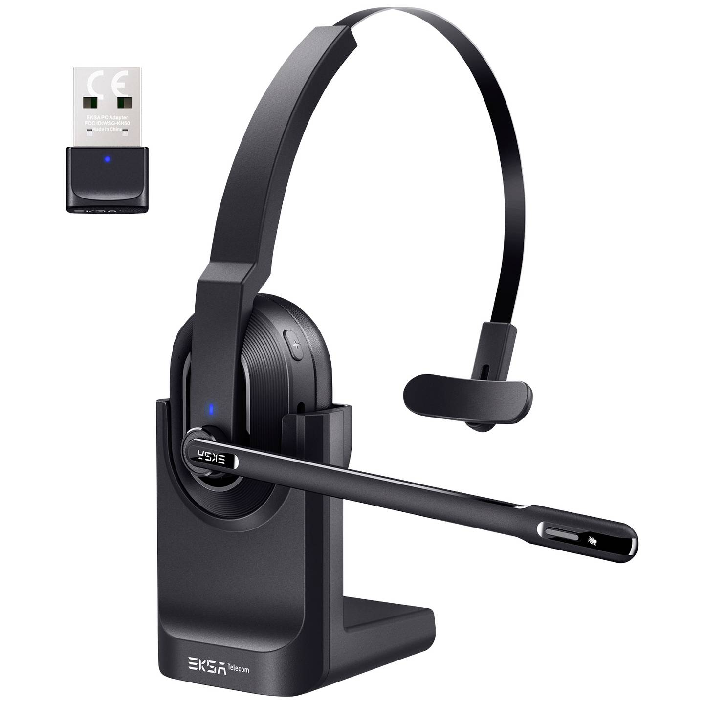 EKSA On Ear Headset Bluetooth Schwarz Noise Cancelling Mikrofon - 4064161258706