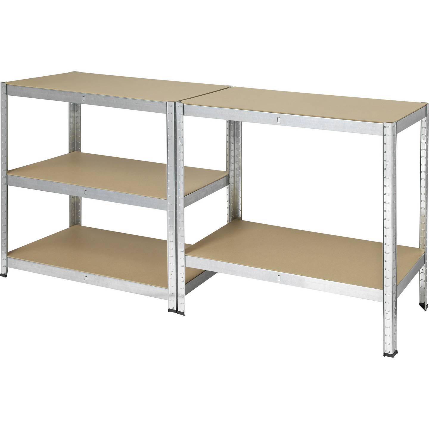 Toolcraft Schwerlastregal 175kg Lagerregal Metall verzinkt 5 Böden 90x180cm Last - 4064161231112