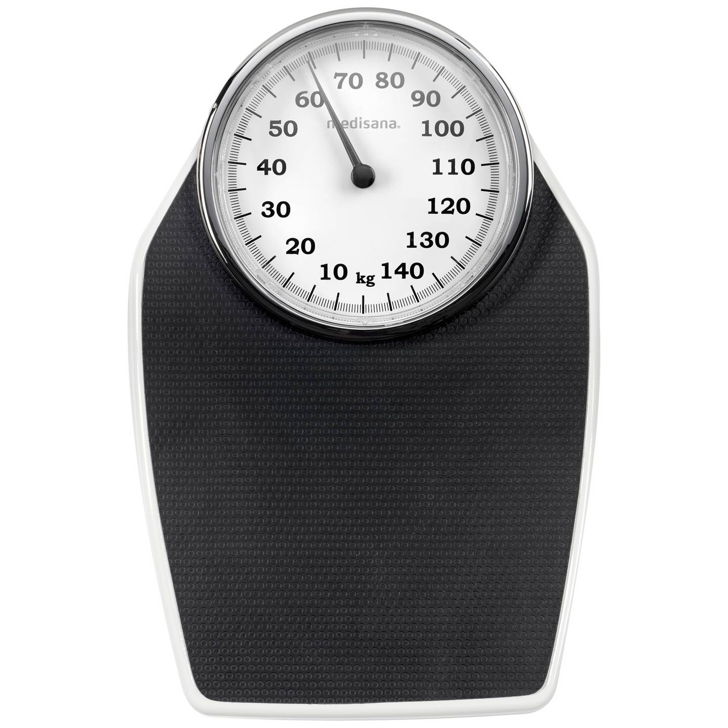 Medisana Personenwaage analog Gewichtsanzeige 150kg Metall Sicherheitsglas - 4015588404610
