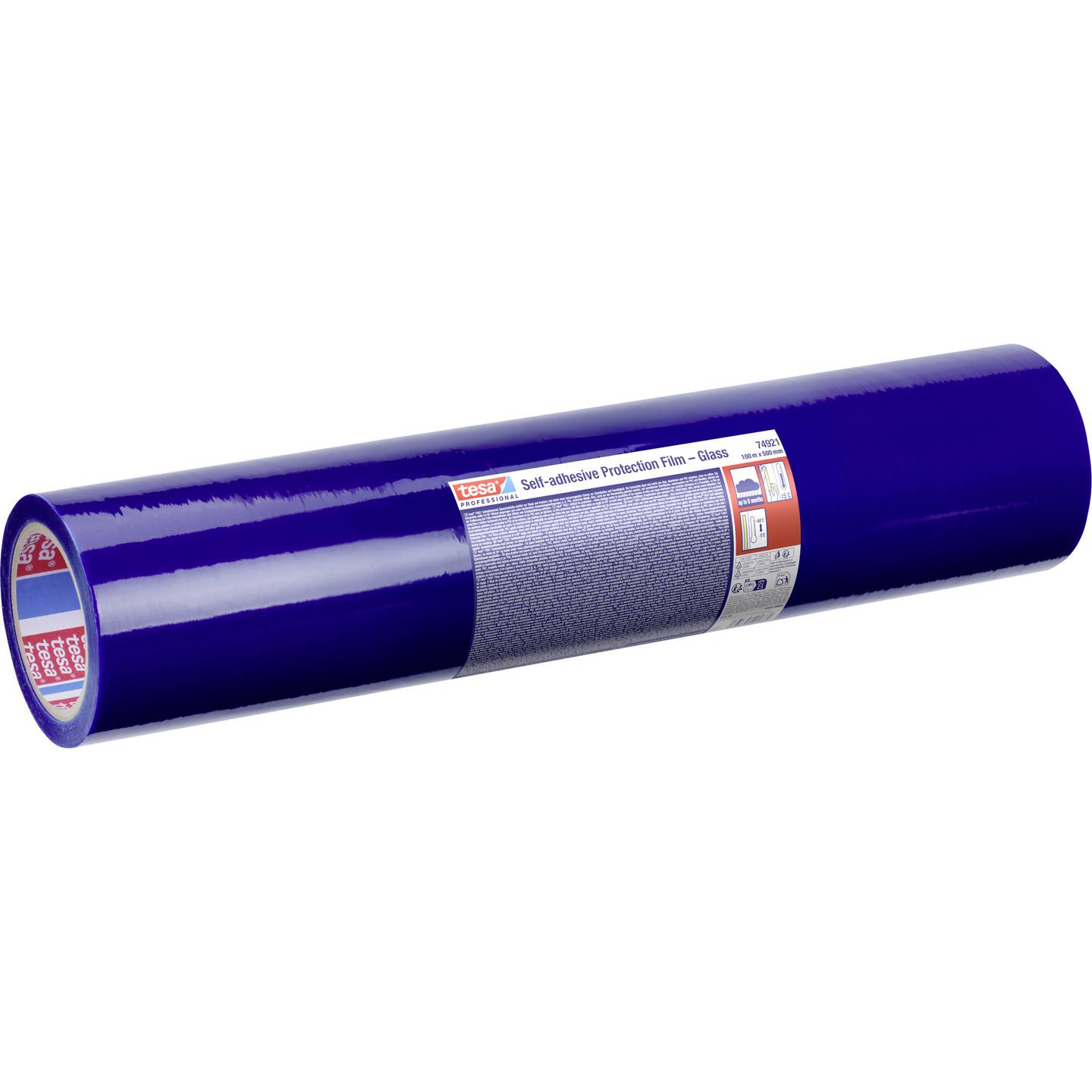 Tesa Abdeckfolie Professional 74921 Rückstandsfrei 100m x 50cm Blau PE-Film - 4063565491382