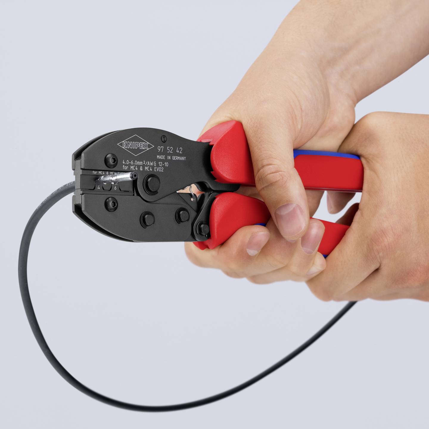Knipex Crimpzange PreciForce 97 52 42 Handwerkzeug Zange MC4 Steckverbinder - 4003773092117