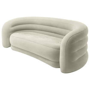 B-Ware Intex Sofa Couch Sitzmöbel Polstersofa Wohnlandschaft Relaxsofa grau 3-Sitzer