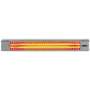 B-Ware Dimplex Terrassenstrahler Außenstrahler 1300W Silber-Grau IPX4 100x750x105mm