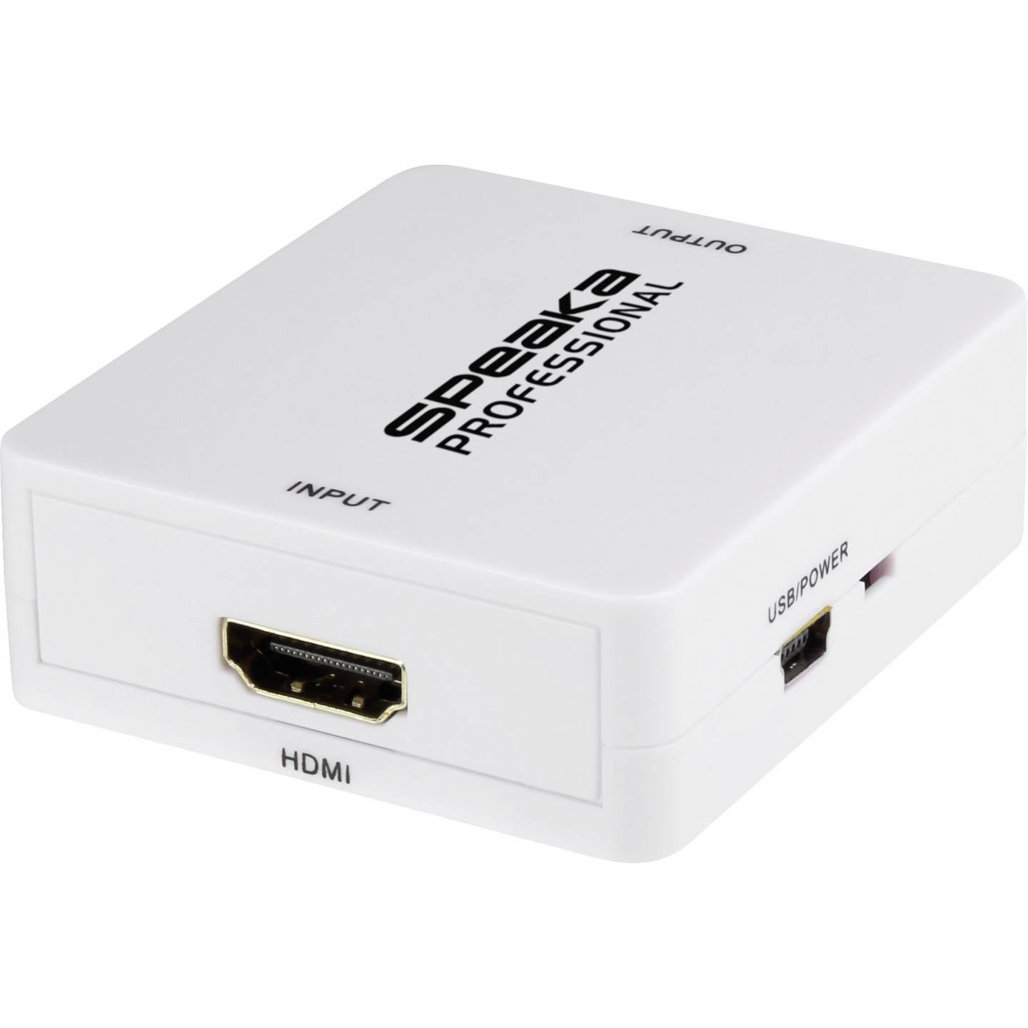 SpeaKa Professional Audio Extraktor HDMI 1920x1080 Audio-Video-Signal Weiß - 4053199547449