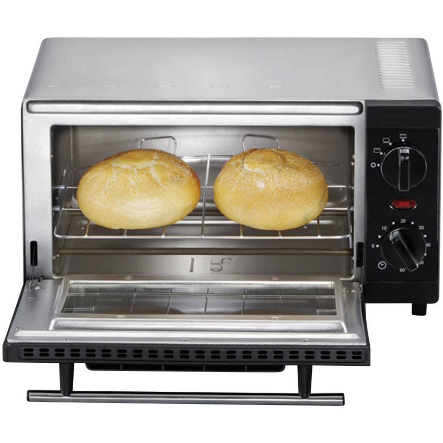 Severin Minibackofen 9l Heizgerät mit Timerfunktion 800W Edelstahl kompakt 200°C - 4008146008955