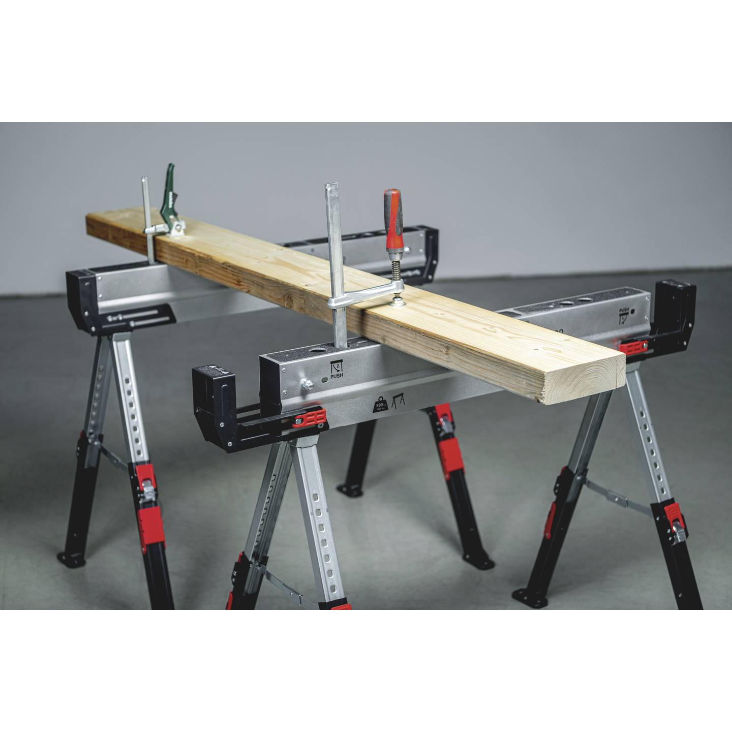 Metabo Arbeitsbock Stahlbock 590 kg Traglast 10,2 kg höhenverstellbar 615-820mm - 4061792253575