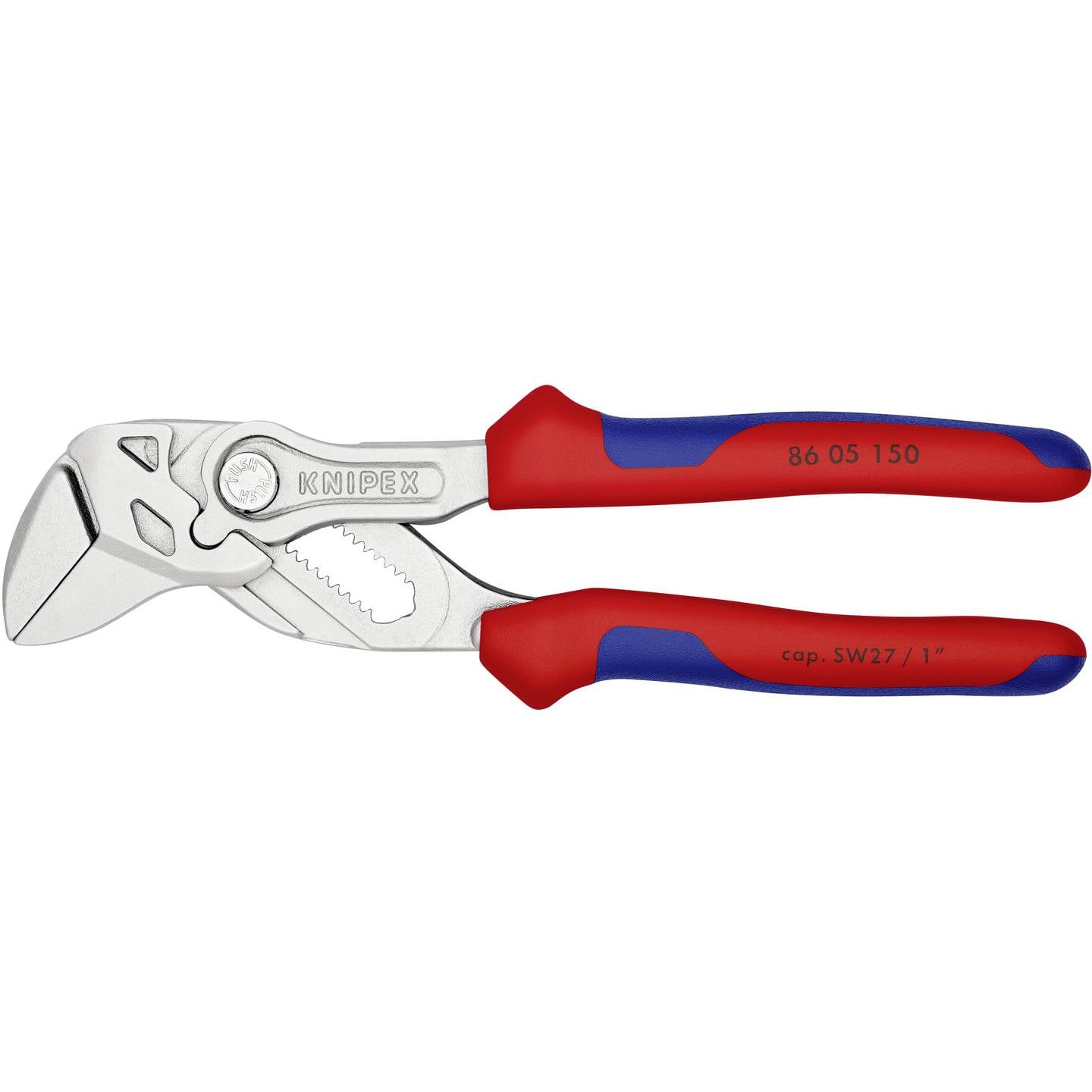 Knipex Zangenschlüssel 86 05 150 Kombizange 27mm 15cm Chrom-Vanadium Stahl 190g - 4003773069928