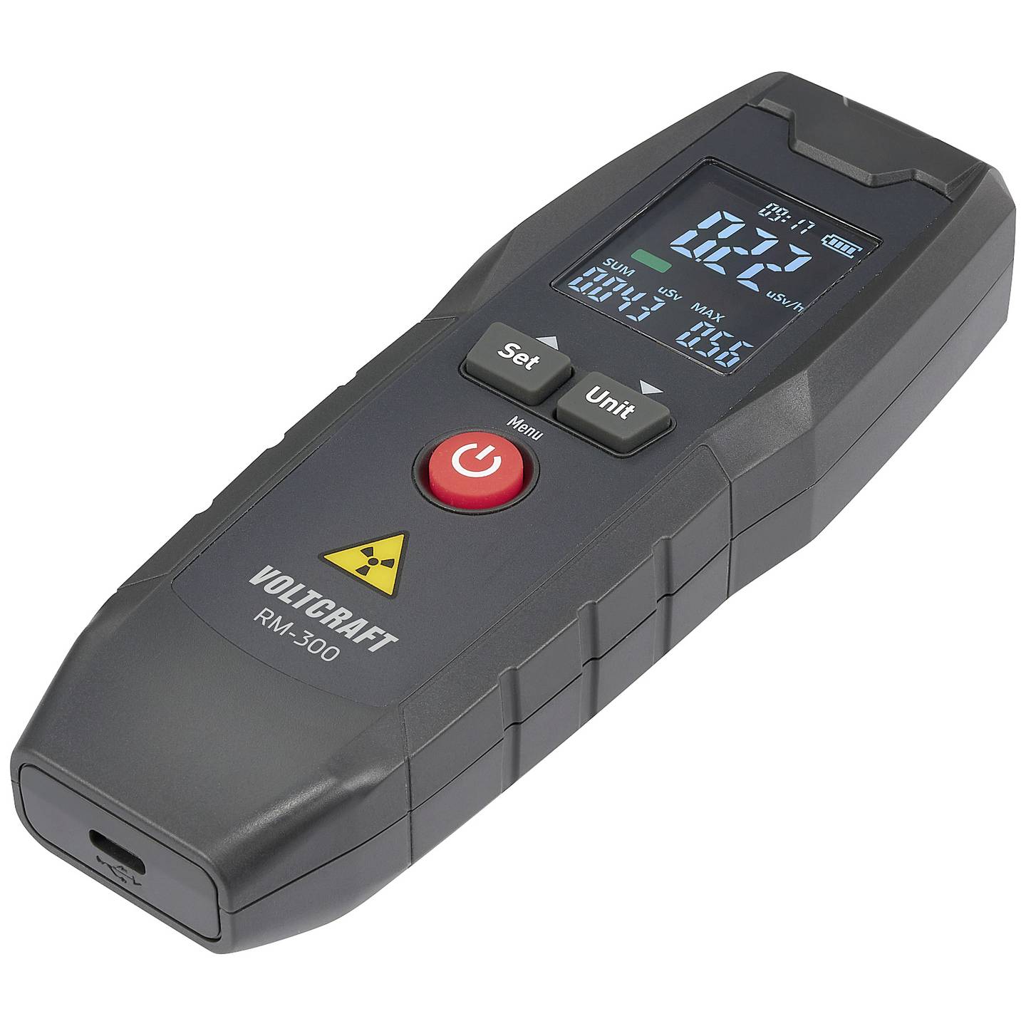 Voltcraft Geigerzähler Strahlungsmesser RM-300 Beta Gamma Röntgen USB akustisch - 4064161246963