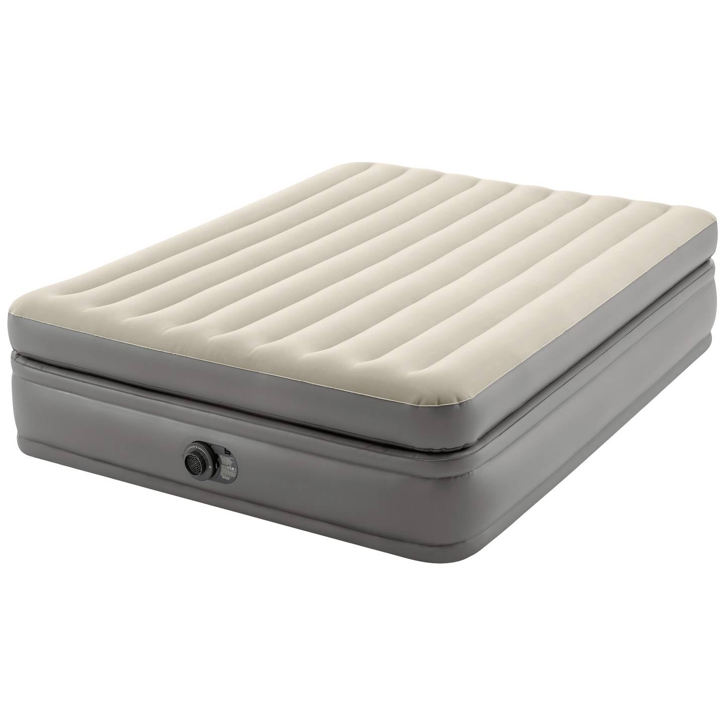 Intex Luftbett Queen Comfort Elevated Airbed 272kg Beige 203x152x51cm bequem - 6941057422930