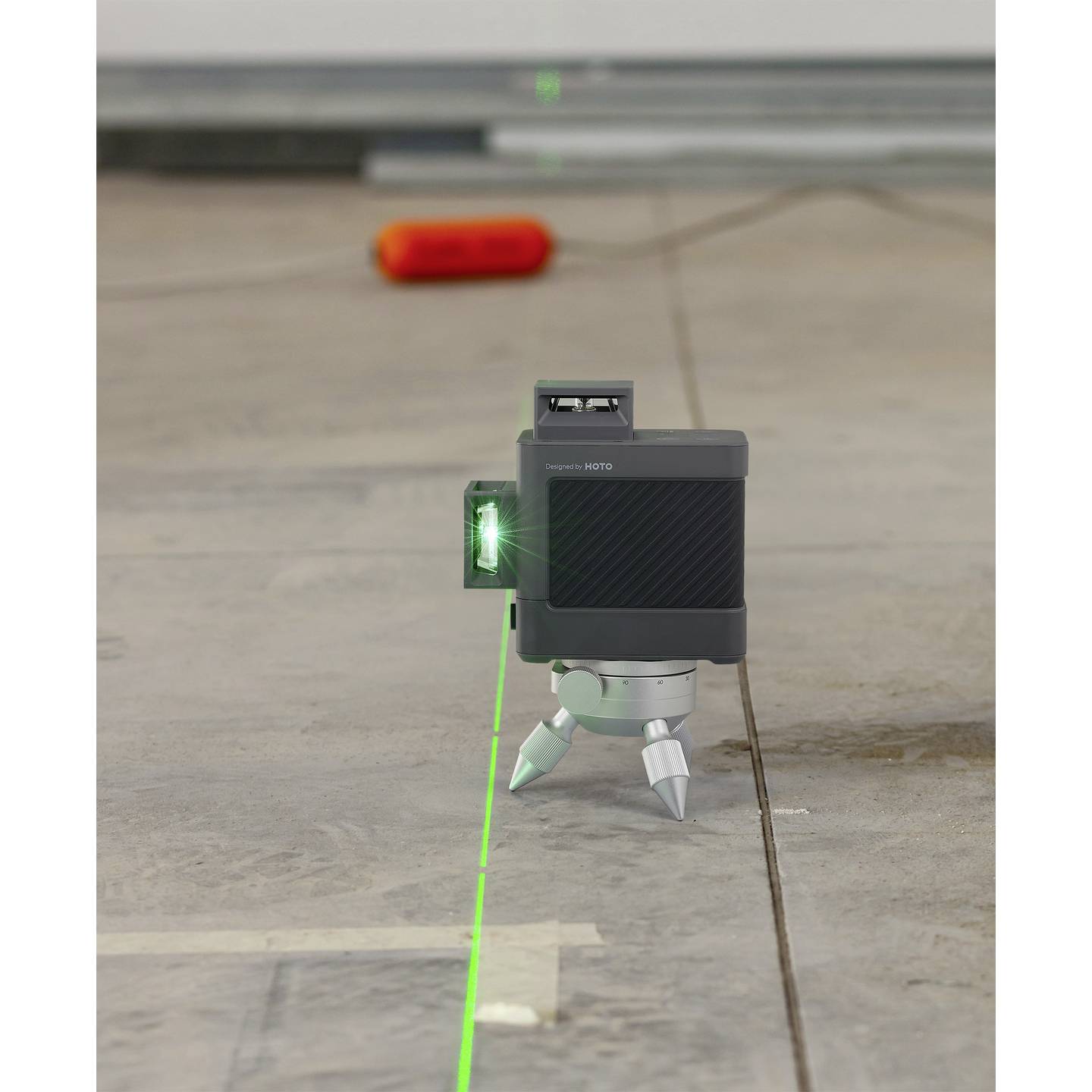 HOTO Kreuzlinienlaser Linienlaser QWFGJ002 Grün Laser Messgerät Reichweite 30 m - 6974370801489