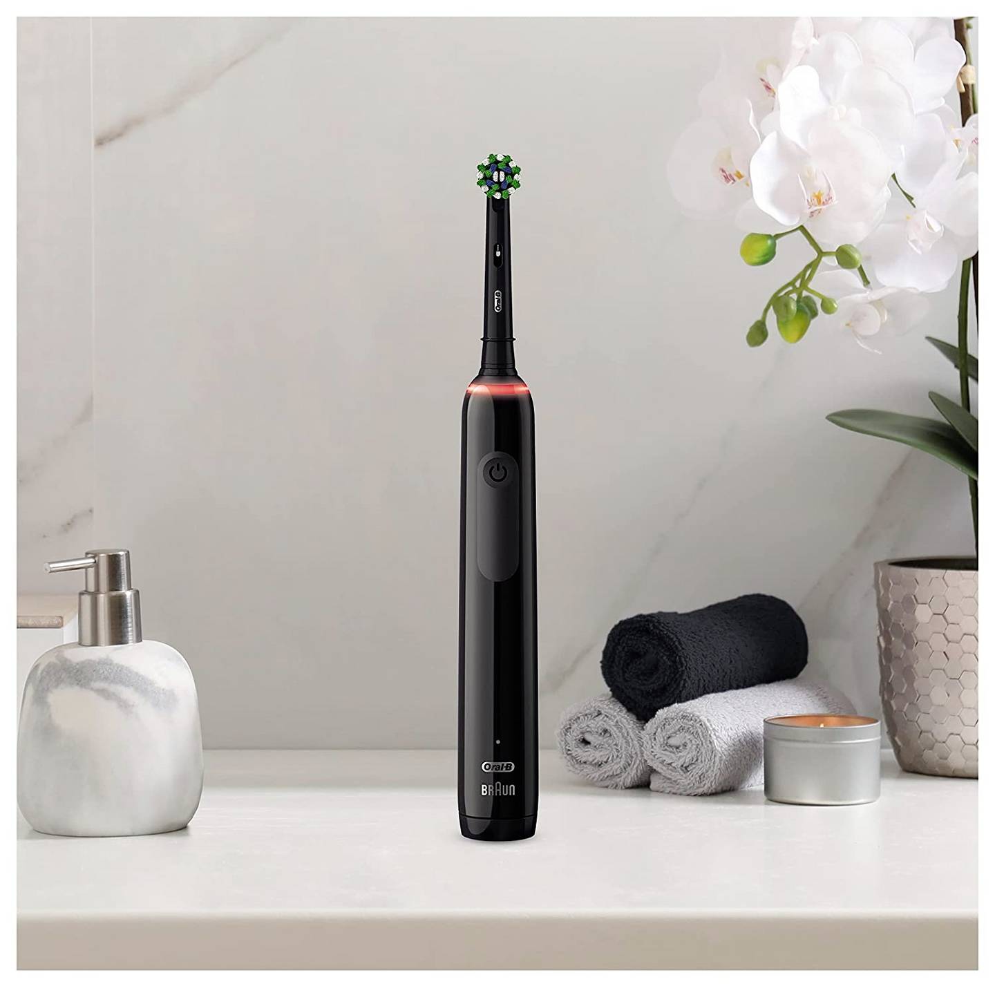 Oral-B Pro 3 3000 Zahnbürste elektrische Schallzahnbürste schwarz mit 3 Modi - 8006540759790