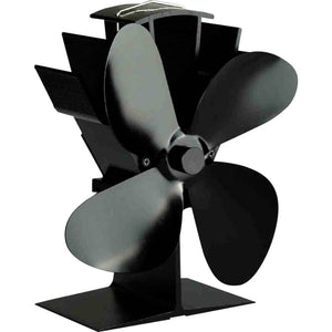B-Ware Firefix Ofenventilator Heizlüfter schwarz stromlos geräuschlos Wärmeverteilung