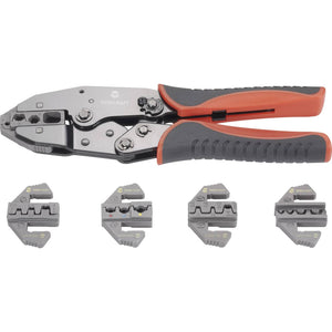 B-Ware TOOLCRAFT Crimpzange Zange Werkzeug Kombizange Crimpwerkzeug 6-teilig Set