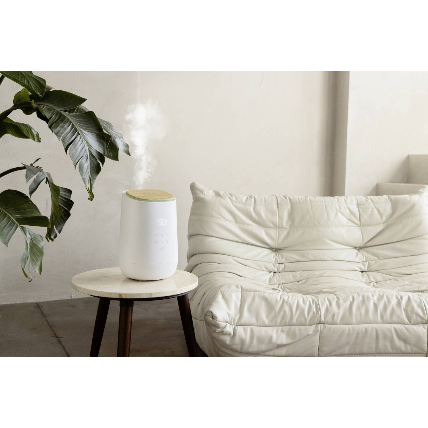 Medisana Luftbefeuchter Luftreiniger Aromagerät beige antibakteriell Timer beige - 4015588600739