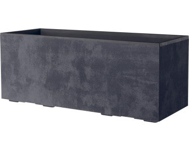 Deroma Pflanzkasten Hochbeet Millennium 39x99,3cm Anthrazit mit 8 Rädern - 0191942097446