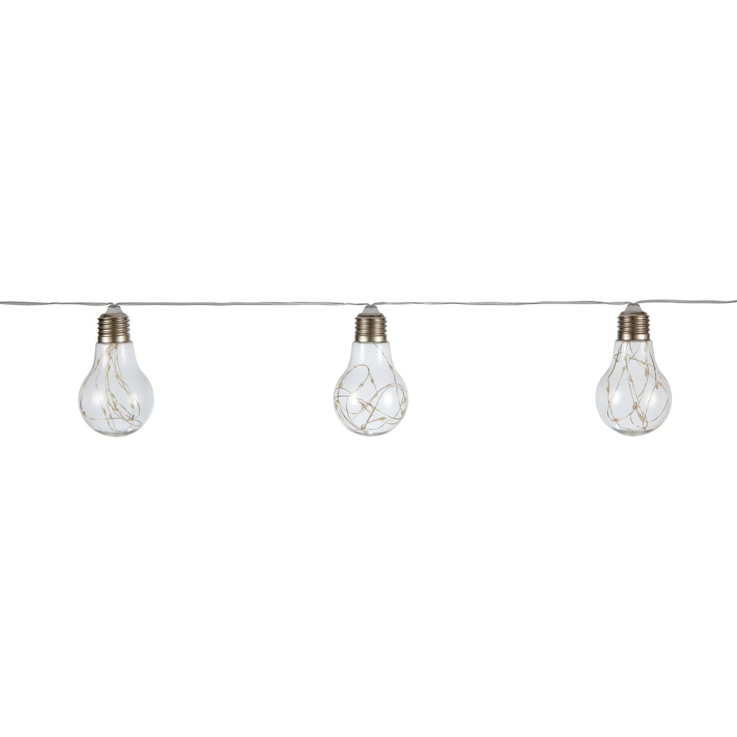 LED Solar Lichterkette 480cm Gartenleuchte Dekolicht 15 Lichter wasserdicht klar - 4007873123344