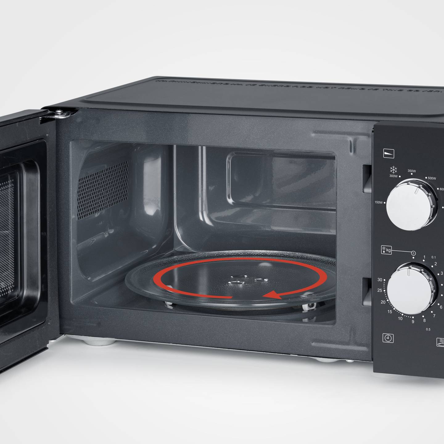 Severin MW 7886 Mikrowelle 700 W 17 l Schwarz mit Timerfunktion - 4008146042041