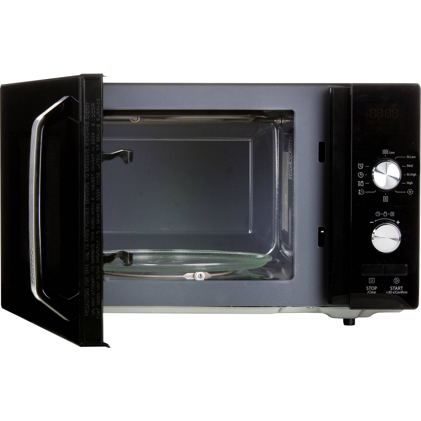 DOMO Mikrowelle Ofen Schwarz Timerfunktion 800W Küchenmikrowelle Kochgerät - 5411397017406