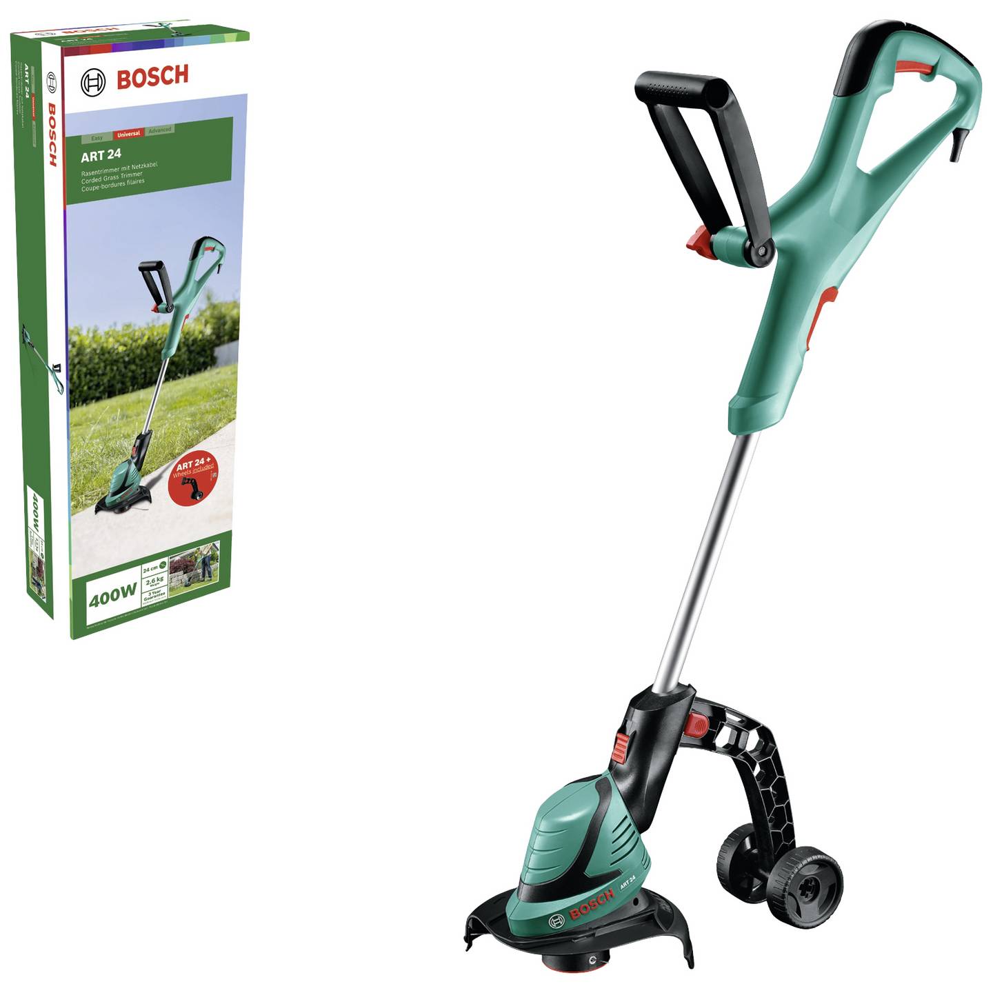 Bosch Elektro Rasentrimmer ART 24 Rasentrimmer Faden 400W 230V Schnittbreite - 3165140837576