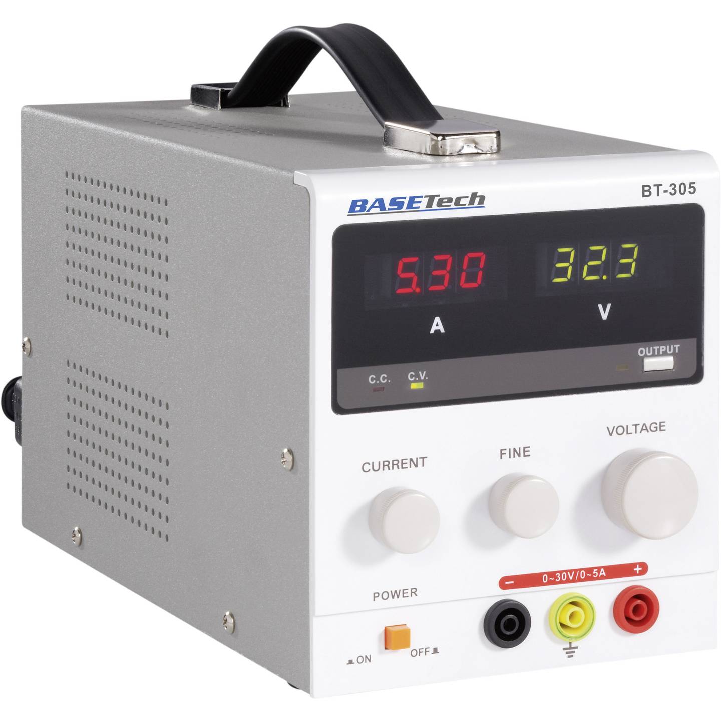 Basetech BT 305 Labornetzgerät Netzteil Netzgerät einstellbar 0-30V 0-5A 150W - 4016138679137