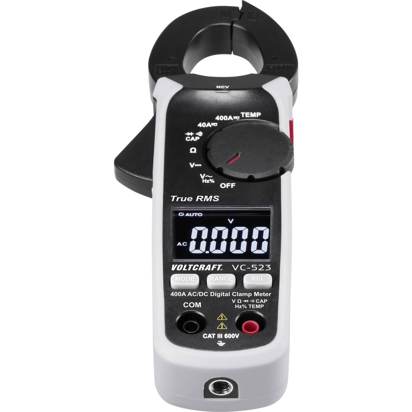 Voltcraft Stromzange VC-523 digitale Messzange 400A CAT III 600V True RMS - 4053199547463