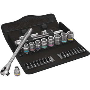 B-Ware Wera Steckschlüsselsatz Nusskasten 8100 SB Zyklop Set 3/8" Werkzeugbox 29teilig